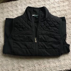 Women’s Ralph Lauren black zip vest